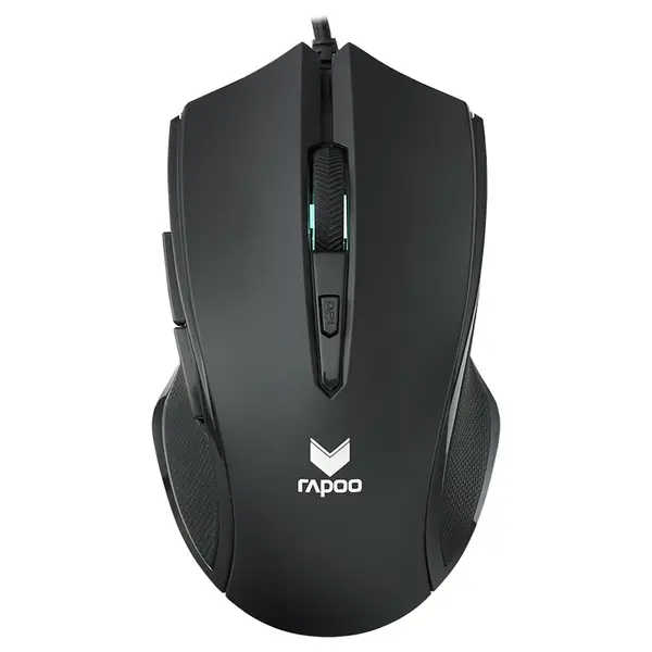 Rapoo V20S Wired LED Optical Gaming Mouse - Black