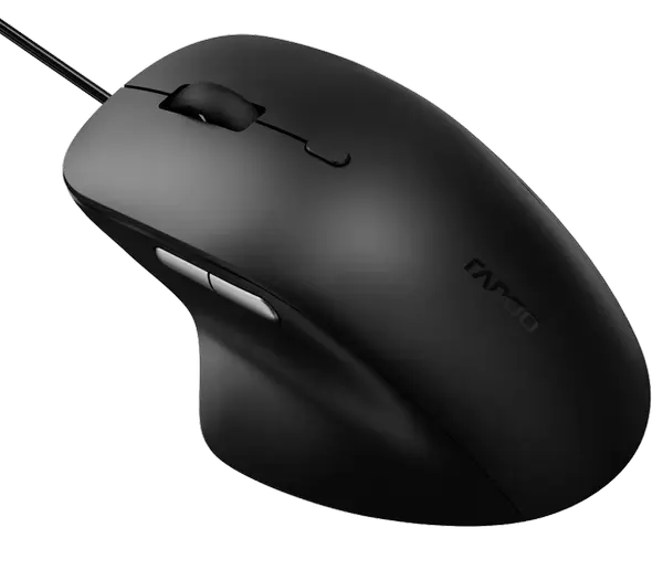 Rapoo N500 Wired Silent Optical Mouse / Black