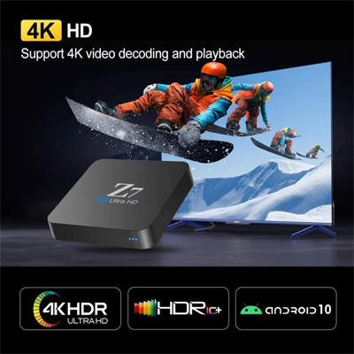 Z7 Smart TV Box Android 10 Allwinner H313 100M With Voice Control 4K HD 2.4GHz/5GHz Dual Wifi USB2.0 Set Top Box Media Player 2GB 8GB