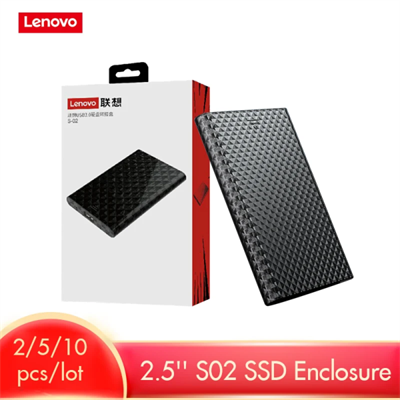S02 Lenovo HDD Case 2.5 USB3.0 External Hard Drive Enclosure – USB3.0 to SATA 5Gbps