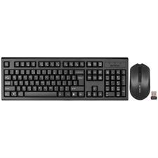 A4Tech 3000NS Wireless Desktop Keyboard & Mouse - Black