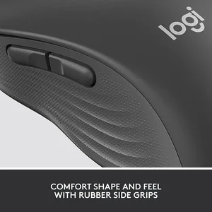 Logitech Signature M650 L Mouse, SmartWheel Scrolling, SilentTouch Silent Clicks, Bluetooth Low Energy Or Logi Bolt USB Receiver, Graphite