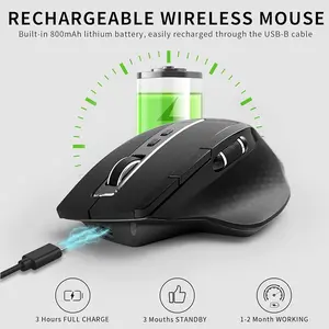Rapoo MT750S Multi-mode Wireless Mouse / Black