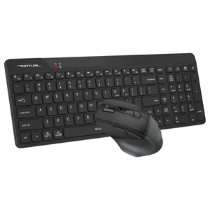 A4Tech FG2400 Air2 Wireless QuietKey Combo Set, 2.4G, 2000 DPI, 4-Level Adjustable, Black