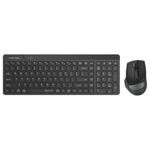 A4Tech FG2400 Air2 Wireless QuietKey Combo Set, 2.4G, 2000 DPI, 4-Level Adjustable, Black