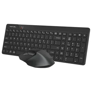 A4Tech FG2400 Air2 Wireless QuietKey Combo Set, 2.4G, 2000 DPI, 4-Level Adjustable, Black