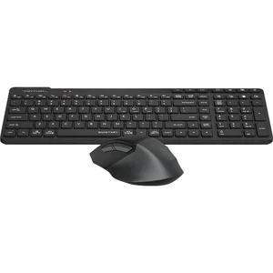 A4Tech Fstyler FB2800C Air2 Bluetooth & 2.4G Wireless Keyboard Mouse Combo Set - Dual Mode Wireless - Quiet Key - Silent Click Mouse - Desk + Air Dual Functions - USB Type-C Rechargeable
