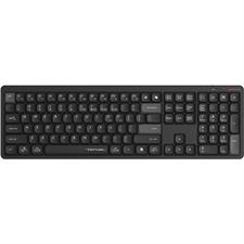 A4Tech FBX55C Bluetooth and 2.4G Wireless Keyboard Black, Quiet Typing, Scissor Switch, USB Type-C Adaptor, 6 Smart Hotkeys