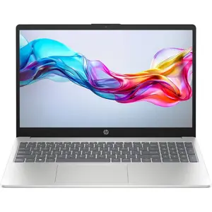 HP 15-FD0557NIA Laptop, Intel Core i7-1355U, 8GB DDR4 3200MHz, 512GB PCIe NVMe SSD, Intel Iris Xe Graphics, 15.6" FHD Anti-Glare Display, Natural Silver