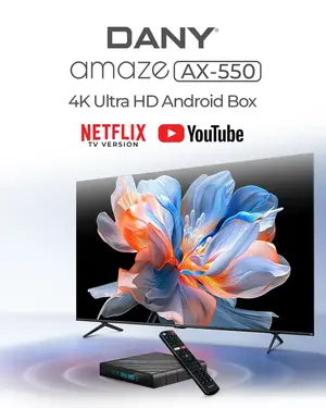 Dany Amaze AX-550 Android Box, 2Gb Ram,16Gb Rom, Optical Fiber Interface - Android 15