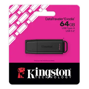Kingston DataTraveler Exodia 64GB USB Flash Drive DTXG2/64GB, USB 3.2 Gen 1, Flash Drive