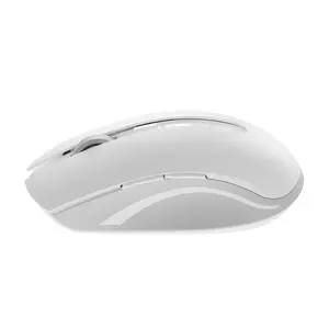 Rapoo M350 Silent Multi-Mode Wireless Mouse, BT5.0 Plus 2.4GHz, Switch Between 2 Devices, 90% Silent Mouse Clicks, Ergonomic Design / White