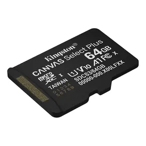 Kingston 64GB Canvas Select Plus UHS-I microSDXC Memory Card with SD Adapter