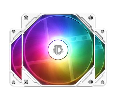 ID-COOLING TF 12025 ARGB TRIO 120mm White 3 Pack Fans 