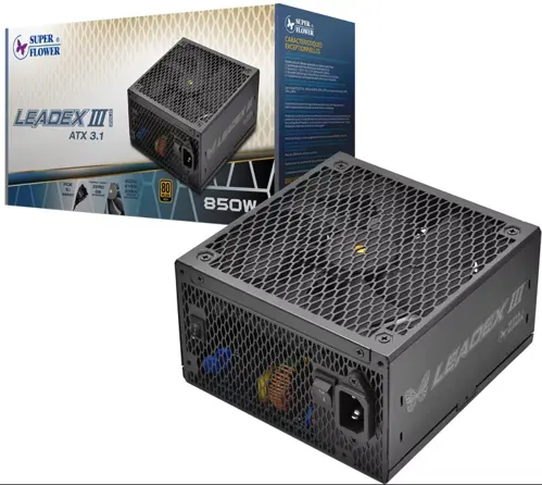 Super Flower LEADEX III GOLD 850W Fully Modular With Pci-E 5.0 Cable Power Supply