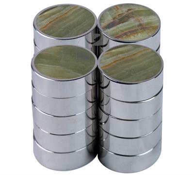 Metallic Edge Precious Green Onyx Backgammon Checkers - Premium Quality Game Pieces in the USA