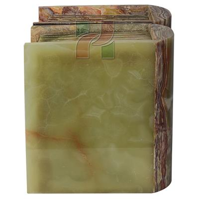 Book Shaped Companion Urn in Green Onyx 