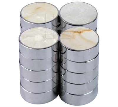 Premium Metallic Edge White Onyx Backgammon Checkers – Elegant & Durable Game Pieces