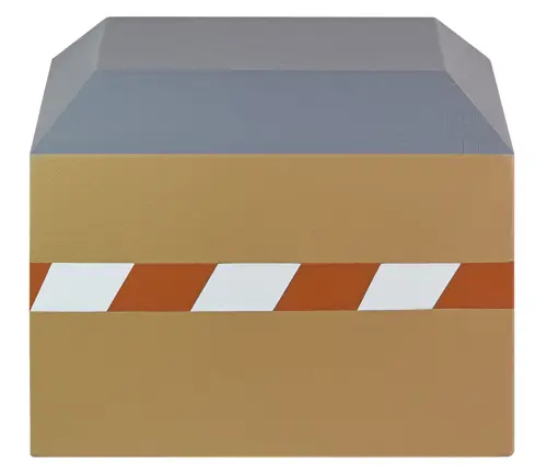PU Leather Diagonal Stripe Cremation Urn for Human Ashes – Handcrafted Modern Memorial Box with Rust-White Striped Band