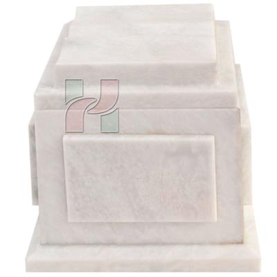 White Marble Natural Stone Bible Cremation Urn 