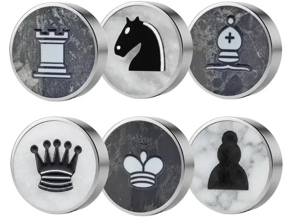 Luxury Marble Backgammon & Draughts Set – Handcrafted Black Zebra & White Marble Board Game with Professional Checkers