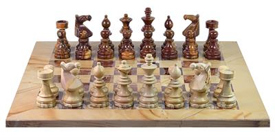 Coral & Red Onyx Marble European Series Chess Set with Handcrafted Staunton Pieces and Elegant Faux Leather Storage Box – Premium Decorative Stone Chess Board for Collectors & Gift Giving