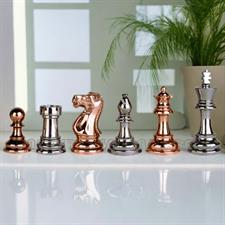 Solid Brass Staunton Series Chess Pieces Set – Premium Handcrafted Chessmen for Timeless Strategy Games