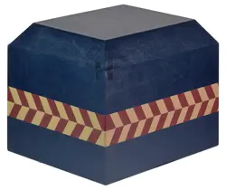 Herringbone Garden Cremation Urn – Elegant Memorial Urn for Ashes with Timeless Design