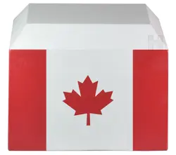 Canadian Flag Garden Cremation Urn – Patriotic Memorial Urn for Outdoor Tribute