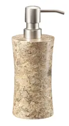 Luxury Coral Marble Natural Stone Soap Dispenser for Bathroom & Kitchen Countertops