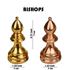 European Series Brass Chess Pieces Set – Elegant and Durable Metal Chessmen for Classic and Modern Play