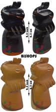 Burma Teak Jasper Marble & Michael Angelo Royal Bishop Series Chess Set – Handcrafted Luxury Pieces