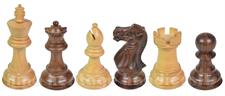 Luxury Rosewood Castle & Crown Staunton Chess Pieces – Handcrafted Wooden Tournament-Size Chessmen with Weighted Base & Felt Bottom – Heirloom Quality Staunton Series for Professional and Casual Play