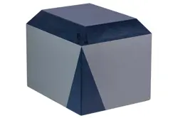 Elegant Cross-Cut Garden Cremation Urn – Weather-Resistant Memorial for Loved Ones