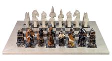  Verona & Michael Angelo Marble Royal Bishop Series Chess Set – Handcrafted Luxury with Faux Leather Storage Box