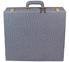Slate Gray PU Leather Storage Box for Chess Set – Durable and Stylish Organizer for Chess Pieces
