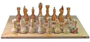 Luxury Burma Teak & Red Onyx Rustic Chess Set with Elegant Faux Leather Storage Box – Handcrafted Stone Chessboard for Collectors & Gifting