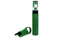 Splash Green Leather Roll-Up Chess Set with Zig-Zag Stitching – Marble Checkers with Metallic Edge & Leather Storage Tube