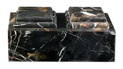 Elegant Michael Angelo Marble Companion Urn for Couples | Premium Hand-Carved Dual Cremation Urn for Two Ashes | Luxury Shared Urn for Human Remains