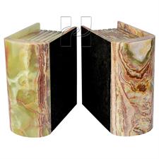 Book Shaped Companion Urn in Green Onyx 