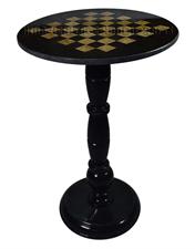 Coral & Red Onyx Natural Stone Chess Table With Classic Series Chess Pieces