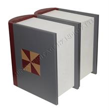 Elegant PU Leather Book-Shaped Cremation Urn with Pinwheel Texture – Memorial Keepsake Companion
