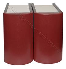 Elegant PU Leather Book-Shaped Cremation Urn with Pinwheel Texture – Memorial Keepsake Companion