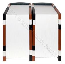Elegant PU Leather Patchwork Companion Cremation Urn - Book-Shaped Memorial Keepsake