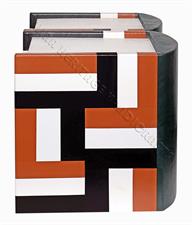Elegant PU Leather Patchwork Companion Cremation Urn - Book-Shaped Memorial Keepsake