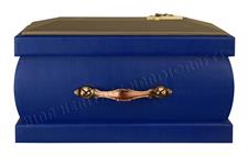 Elegant Lapiz Blue PU Leather Garden Cremation Urns - Premium Memorial Keepsakes