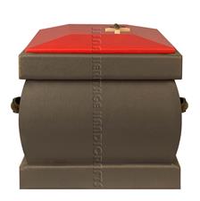 PU Leather Garden Cremation Urns in Pebble Grey – Durable and Stylish Memorials for Outdoor Spaces