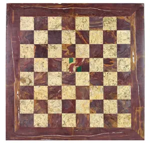 Handcrafted Red Onyx & Coral Marble Natural Stone Chess Set – Luxury Chess Board with Elegant Hand-Carved Rustic SeriesChess Pieces – Unique Decorative Chess Set for Collectors & Players