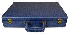 Premium Ostrich Textured PU Leather Chess Storage Box – Elegant and Durable Organizer