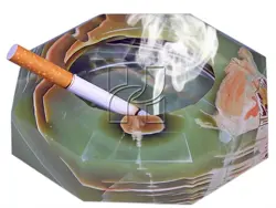 Premium Hexagon Green Onyx Stone Ash Tray 6 Inch – Elegant Handcrafted Cigarette Tray for Smokers